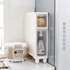 Wheeled transparent cabinet, gap cabinet, kitchen and bathroom, 14 to 16CM slit storage rack, plastic drawer-type storage cabinet, 0753 Specification image